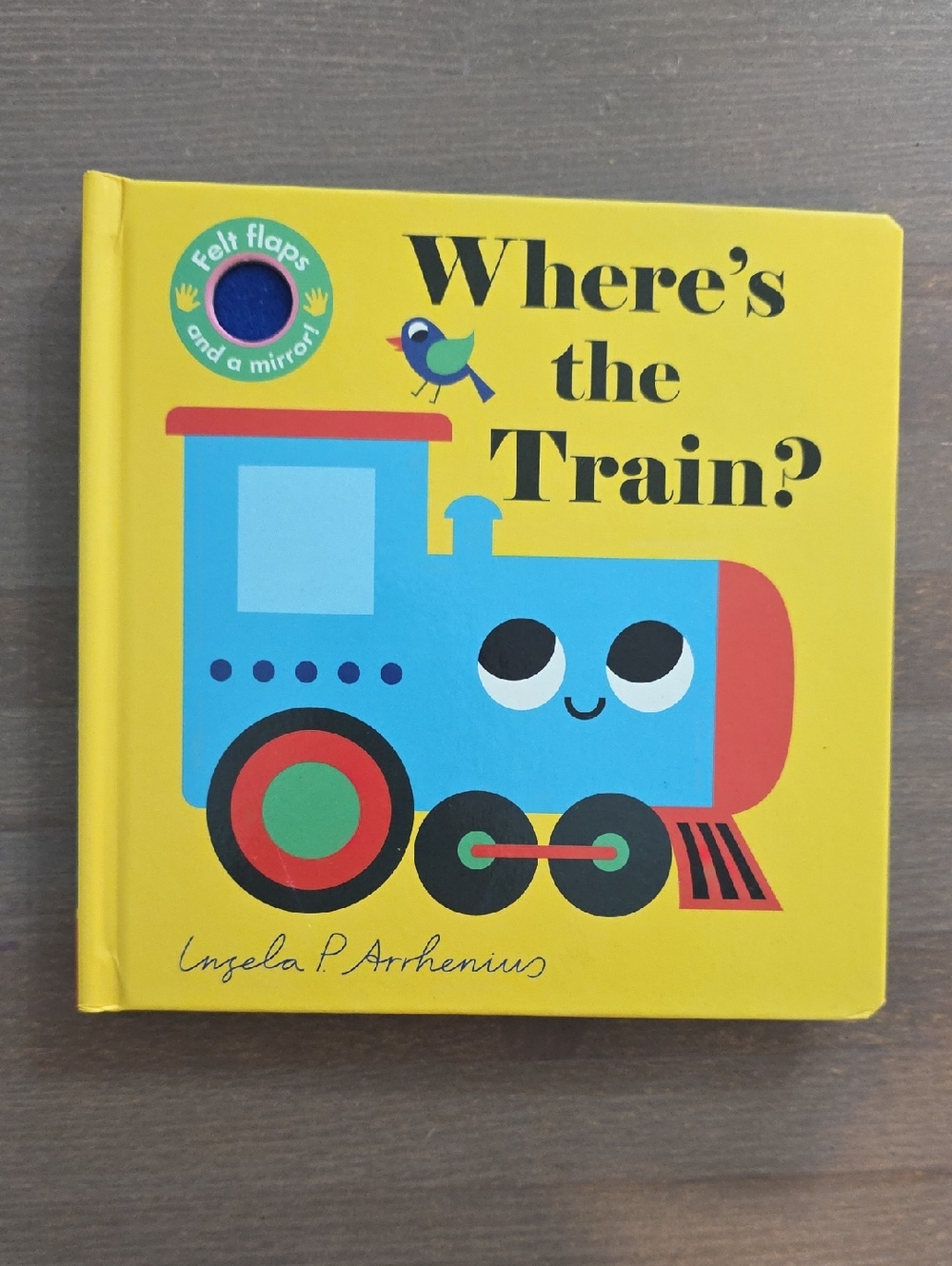 Where's the Train? - Yellow and Blue Kids Board Book by